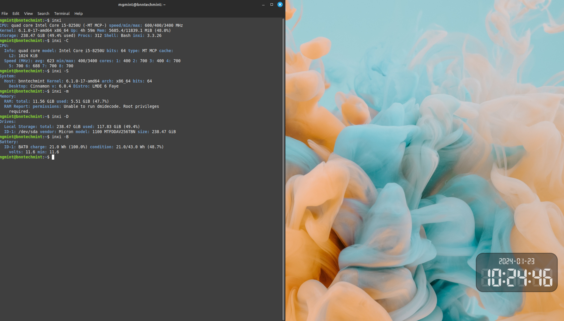Hardware information on Linux system – BNN TECH
