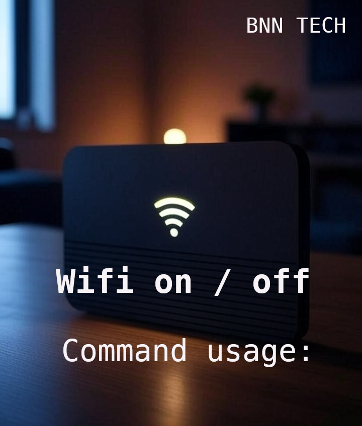 Wifi on/off command